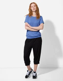 Page One Active T-shirt - LENZING&trade; ECOVERO&trade; - blauw Outlet