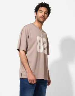 Chapter T-shirt - Mesh - lichtbruin Sale