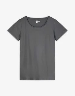 Ever Me T-shirt - Met stretch - donkergrijs Outlet