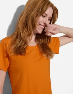 Ever Me T-shirt - Met stretch - oranje Hot