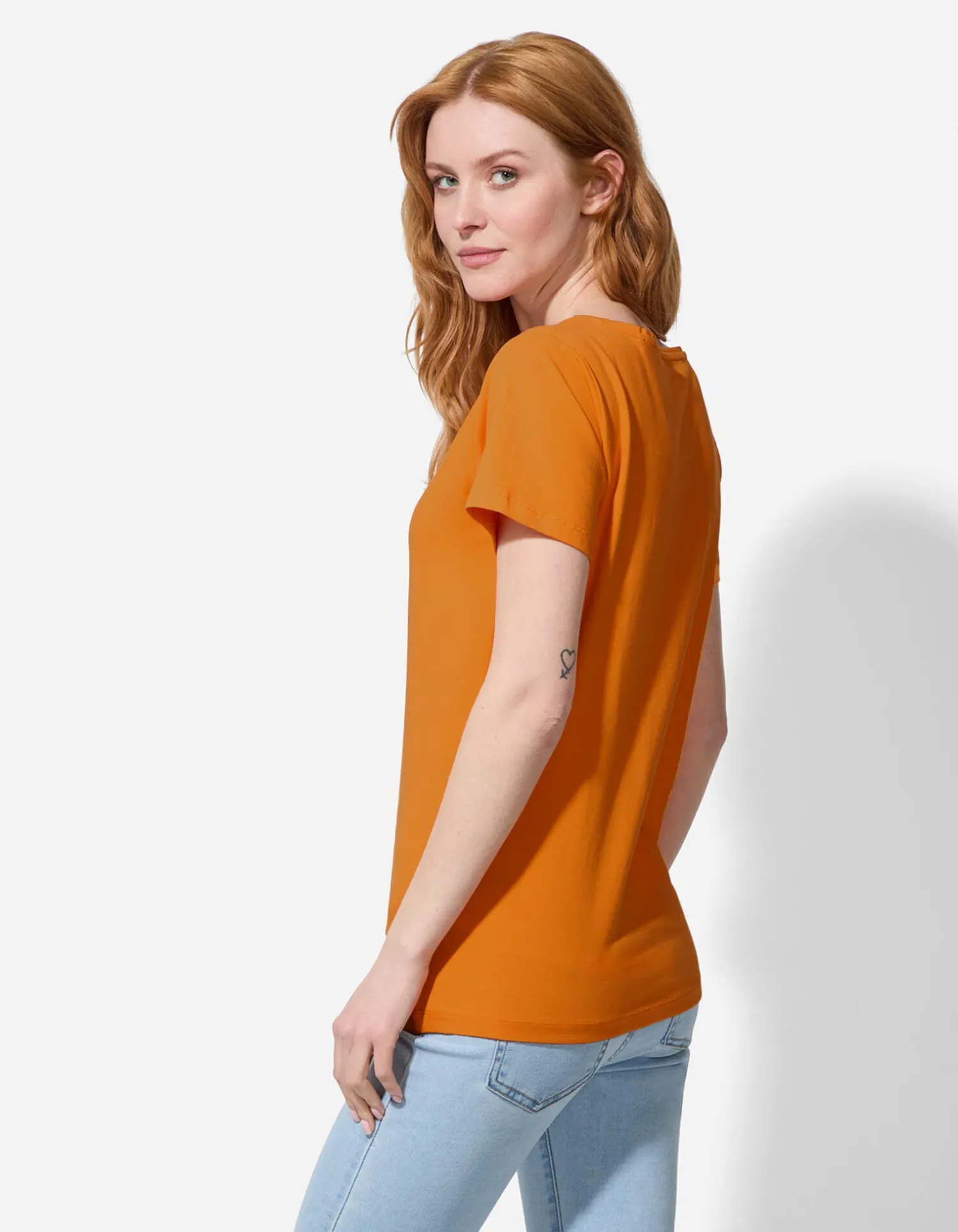 Ever Me T-shirt - Met stretch - oranje Hot