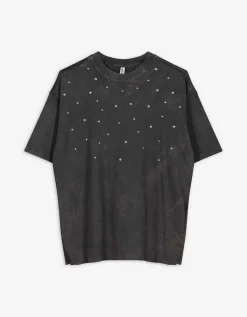 Page One T-shirt - Met studs - donkergrijs Best