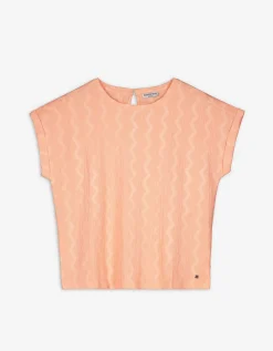 Takko T-shirt - Mouwen met vaste omslag - oranje Best