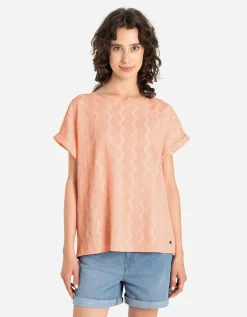 Takko T-shirt - Mouwen met vaste omslag - oranje Best