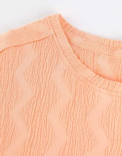 Takko T-shirt - Mouwen met vaste omslag - oranje Best