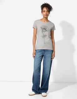 Takko T-shirt - Print - beige New