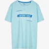 Jean Pascale T-shirt - Print - turkoois Fashion