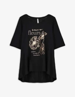 Maxi Blue T-shirt - Print - zwart Outlet
