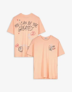 Takko T-shirt - Print all-over - oranje New