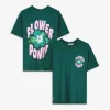 Takko T-shirt - Print op rug - groen Outlet