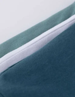 Jean Pascale T-shirt - set van 3 turkoois Sale
