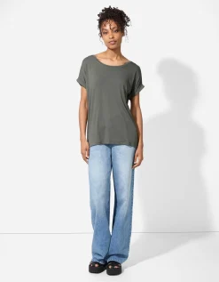 Ever Me T-shirt - Viscosemix - groen Outlet