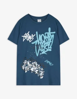 Chapter Young T-shirt - Vooropdruk - donkerblauw Discount