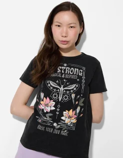 Takko T-shirt - Vooropdruk - donkergrijs Sale