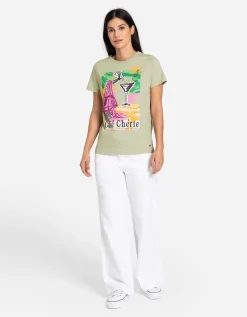Takko T-shirt - Vooropdruk - lichtgroen Fashion