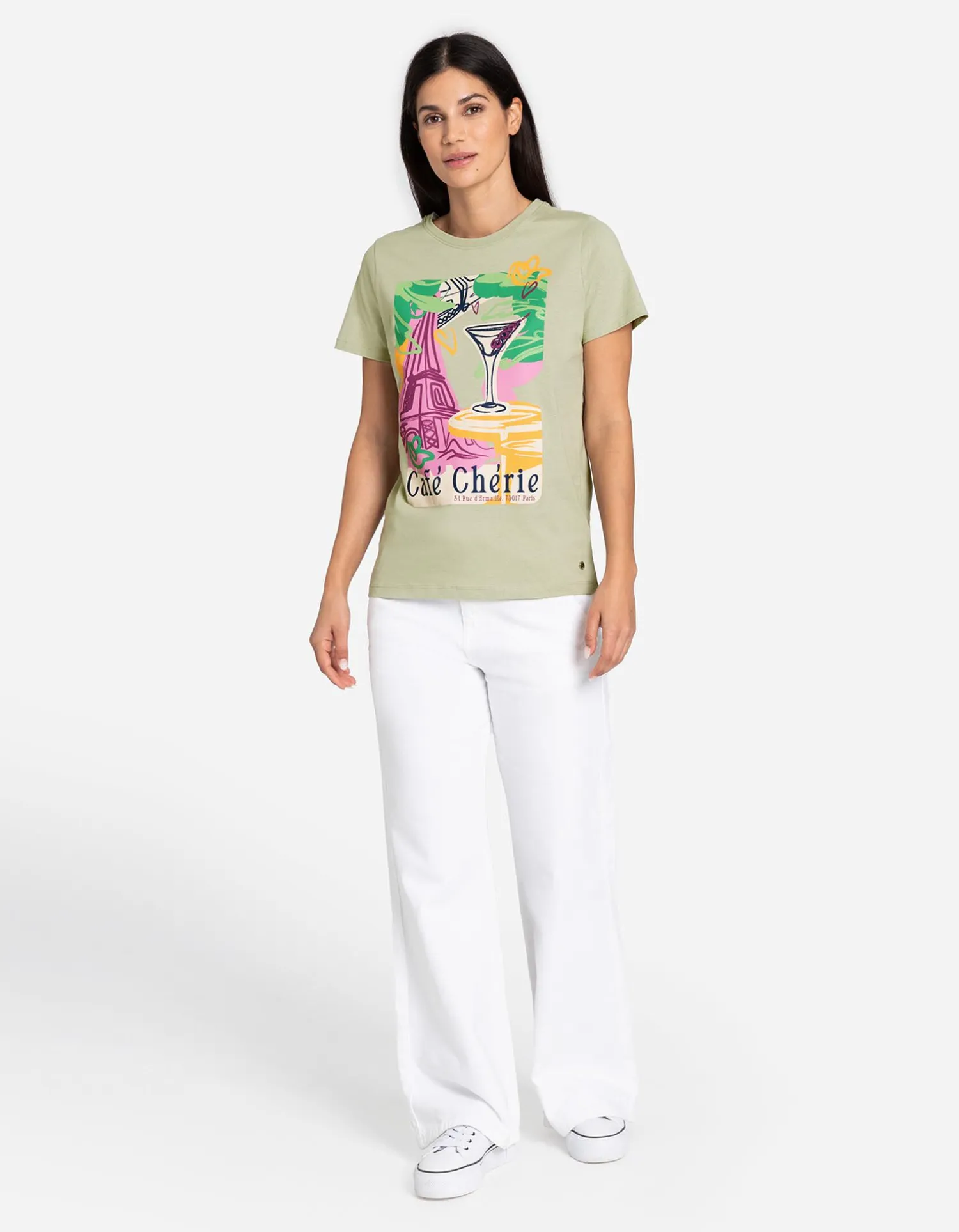 Takko T-shirt - Vooropdruk - lichtgroen Fashion
