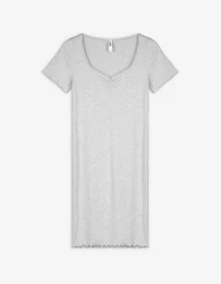 Page One T-shirt jurk - Aansluitend - grijs Best