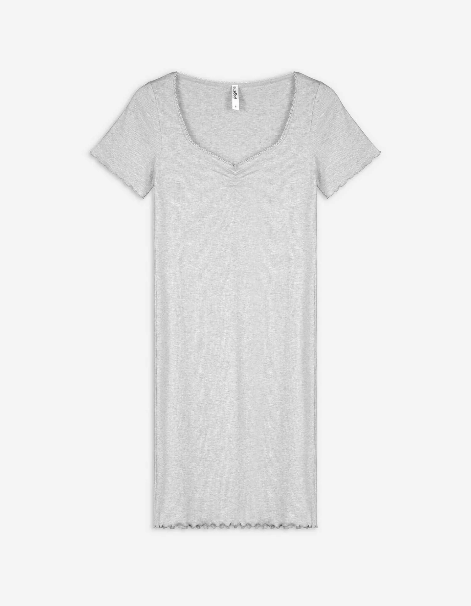 Page One T-shirt jurk - Aansluitend - grijs Best