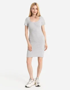 Page One T-shirt jurk - Aansluitend - grijs Best