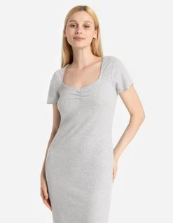 Page One T-shirt jurk - Aansluitend - grijs Best