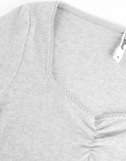Page One T-shirt jurk - Aansluitend - grijs Best