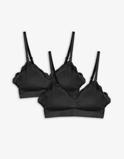 ever me MUM Verpleeg-BH - Set van 2 zwart Hot