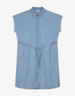 Ever Me Zwangerschapsjurk - Knoopsluiting - blauw Hot