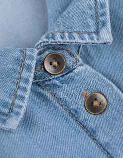 Ever Me Zwangerschapsjurk - Knoopsluiting - blauw Hot