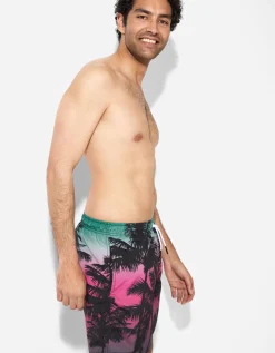 Jean Pascale Zwembroek - Print all-over - turkoois Discount